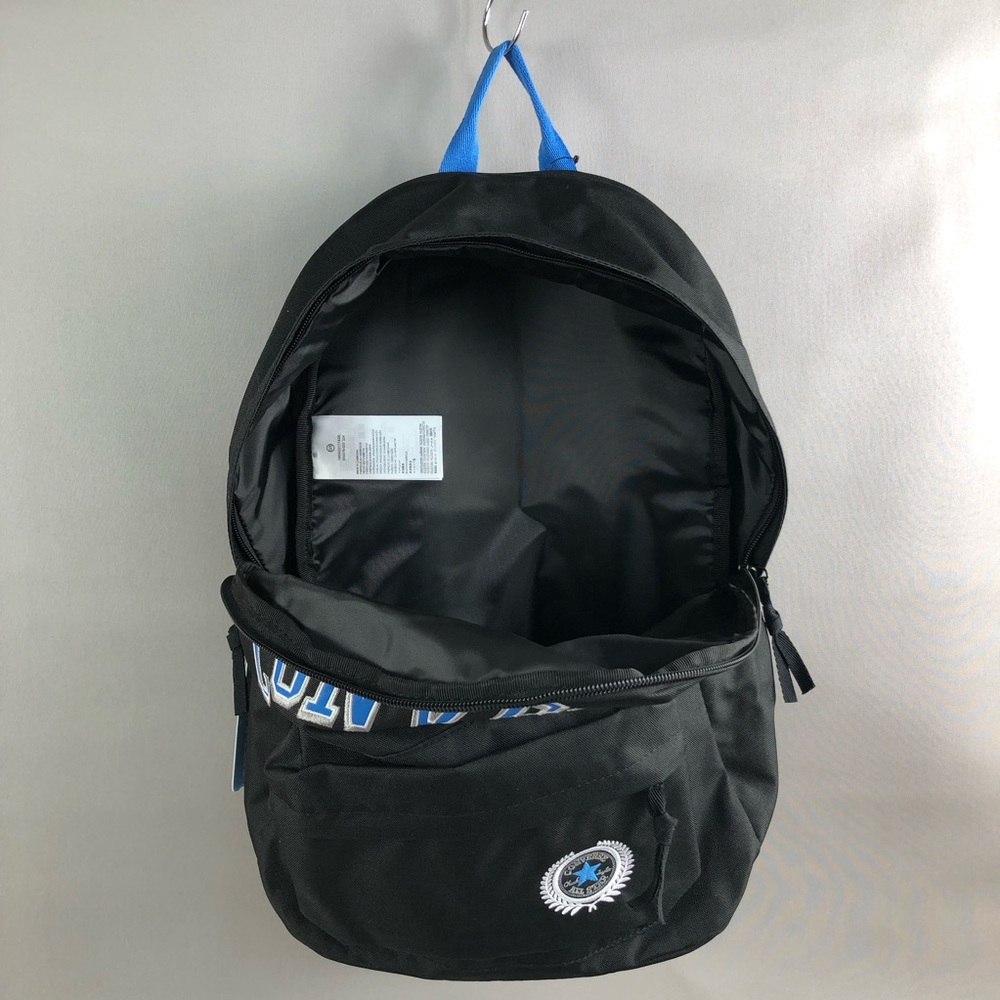 Converse Varsity Black Backpack with Blue Accents - Picture 2 of 5